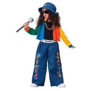 90'S Hip Hop Girl Toddler Costume 4 to 6, Large