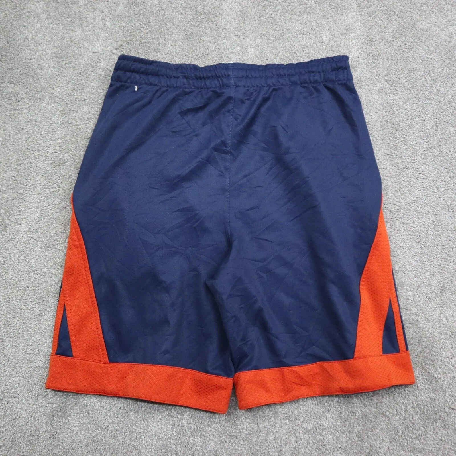 Adidas Basketball Shorts Boys Large Blue Red 3 Striped Sportswear Logo Shorts