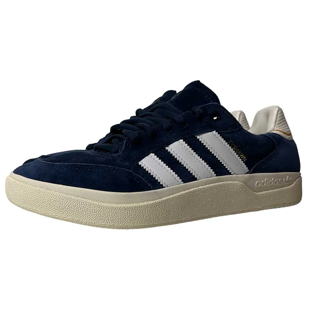 Adidas Tyshawn Low Navy White Suede Shoes