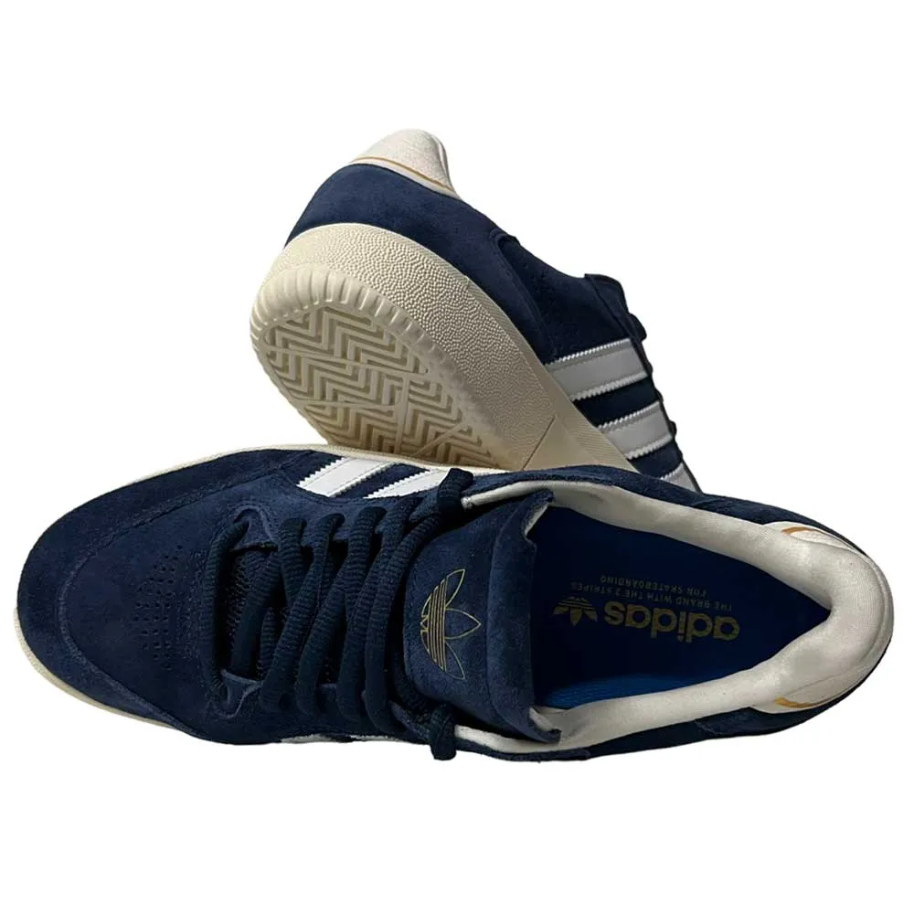 Adidas Tyshawn Low Navy White Suede Shoes