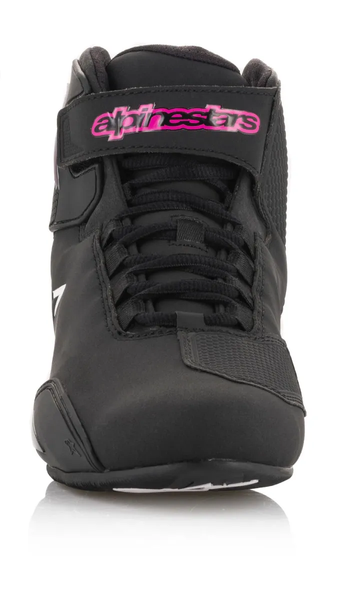 Alpinestars Women’s Stella Sektor Black and Fuchsia Riding Shoes