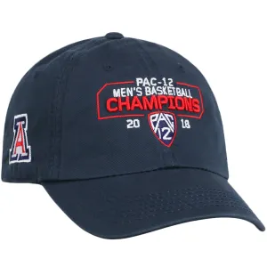 Arizona Wildcats 2018 PAC-12 Basketball Tournament Champions Relax Adj Hat Cap