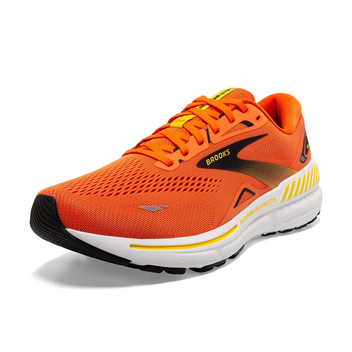 Brooks Adrenaline GTS 23 Mens | Red Orange/black/yellow