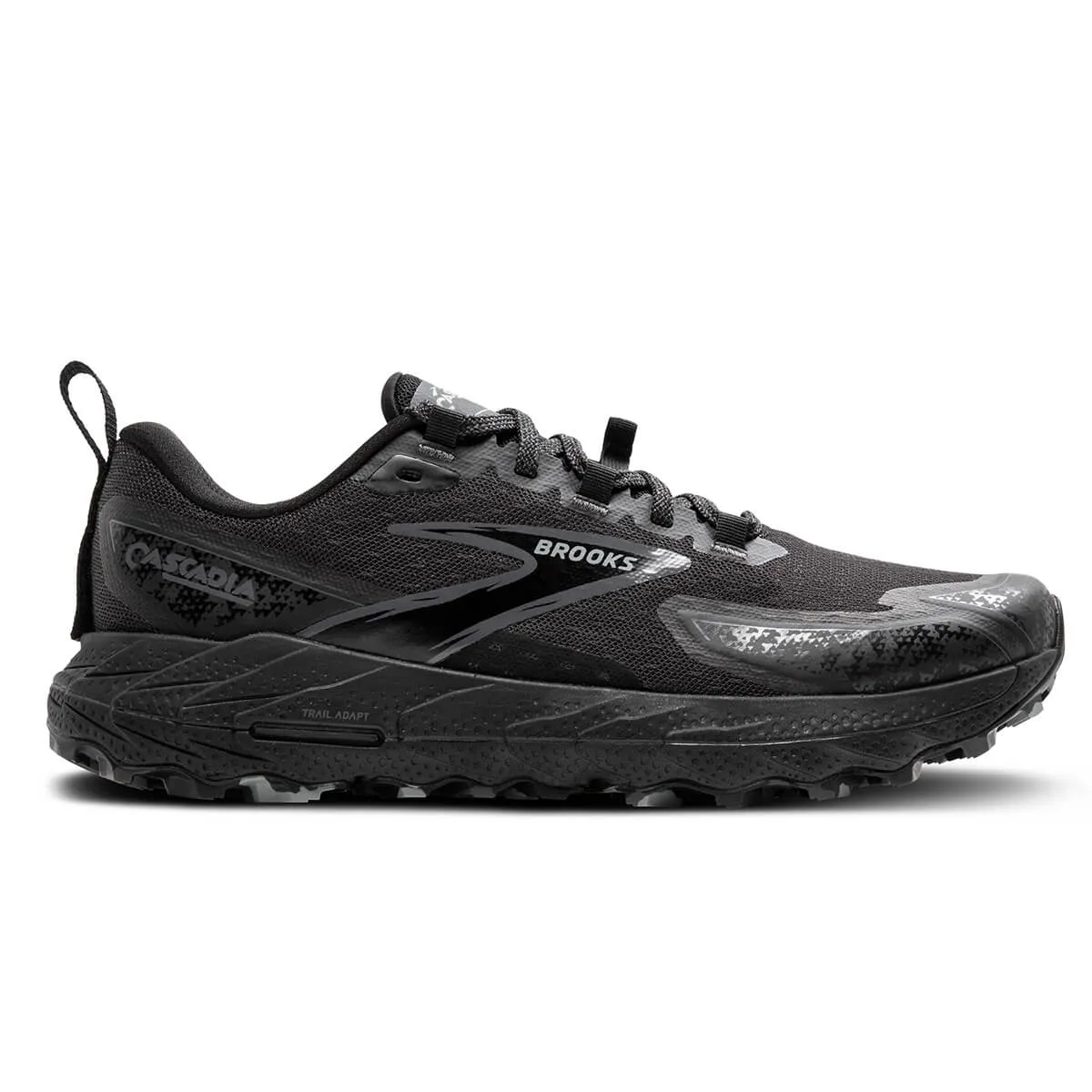 Brooks Cascadia 18 Mens | Black/blackened Pearl/grey