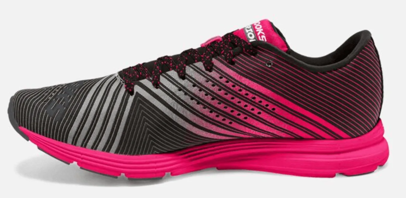 Brooks Womens Hyperion Running Shoes - Black/Diva Pink