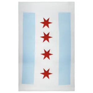 Chicago Flag Beach Towel