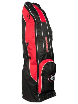 Georgia Bulldogs Team Golf Black Golf Clubs Wheeled Luggage Travel Bag