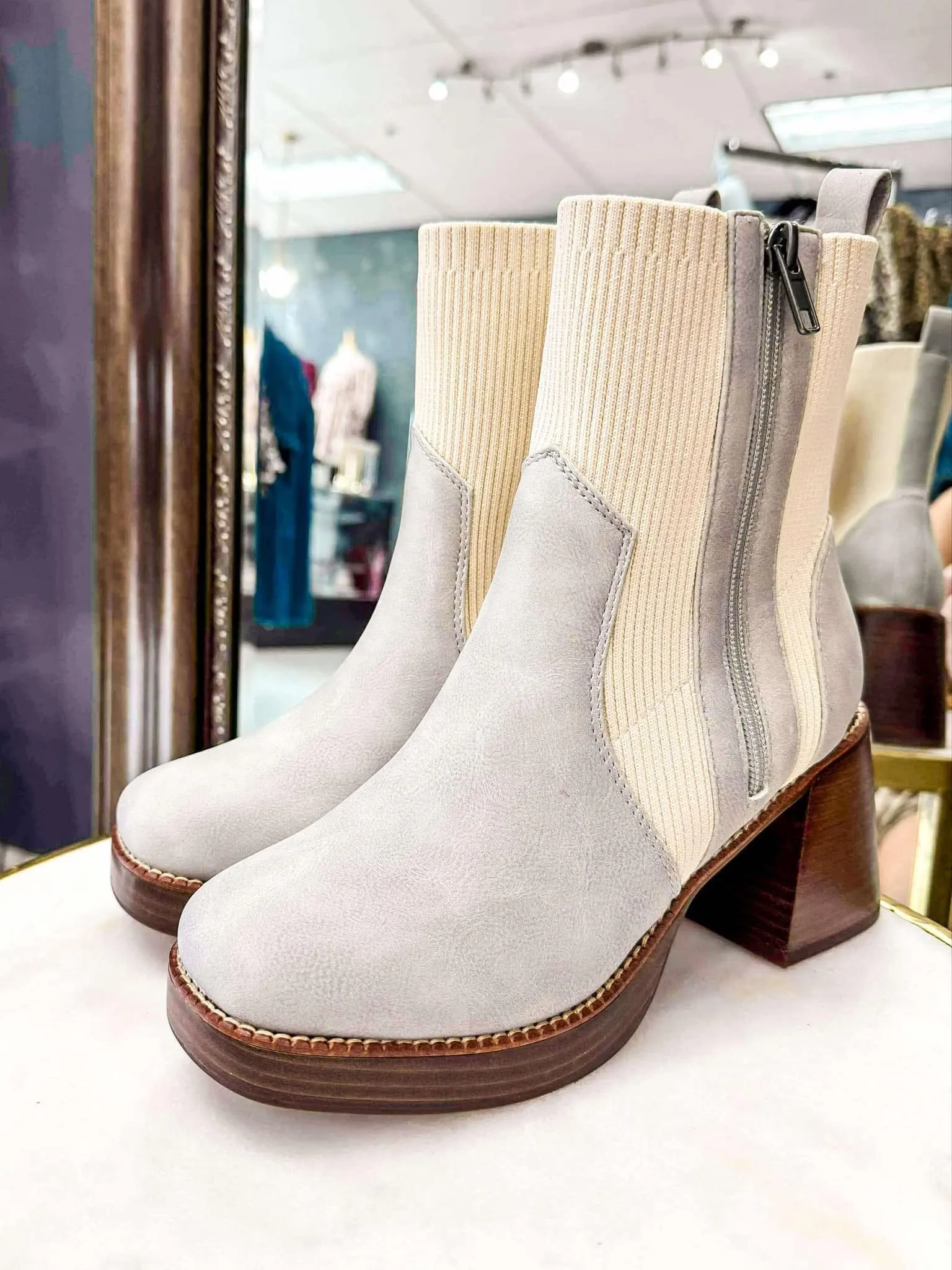 Gray Izmir Boot