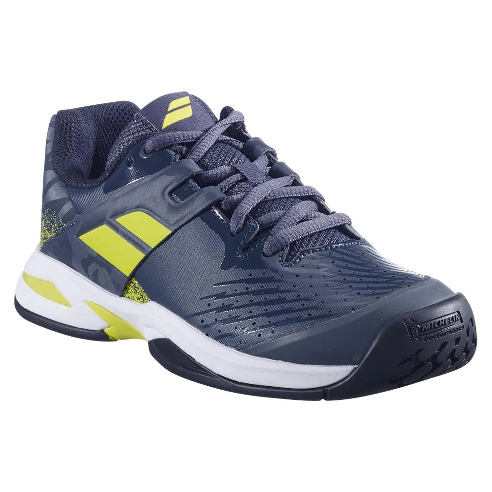 Juniors` Propulse AC Tennis Shoes Grey and Aero