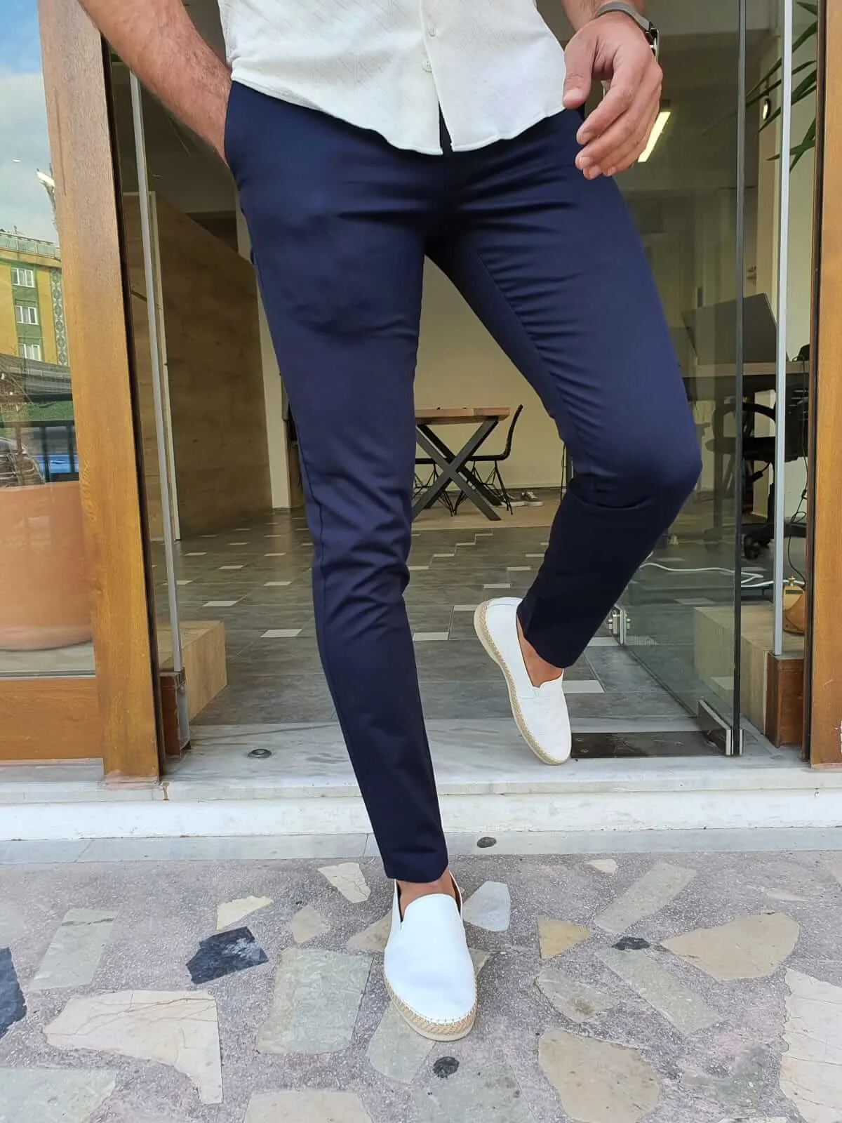 Kenz Navy Blue Pants