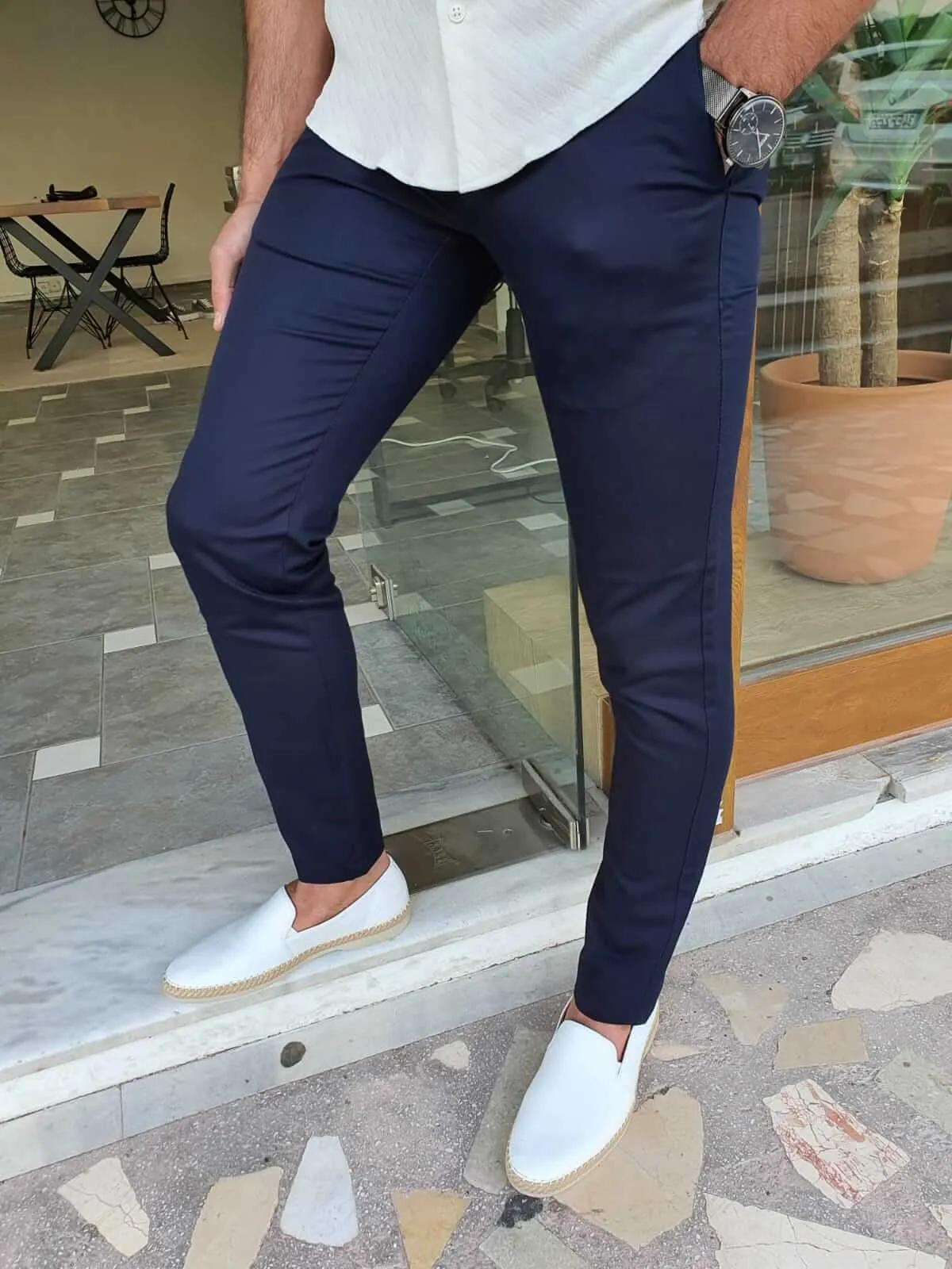 Kenz Navy Blue Pants