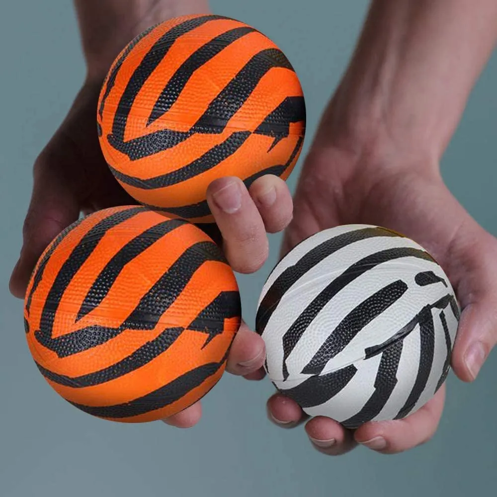 Kicko Safari Mini Basketball - Pack of 4 Mini 5 Inch Playground Ball with Assorted Animal