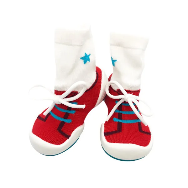 Komuello First Walker Shoes - Red String - 6 to 12 Months