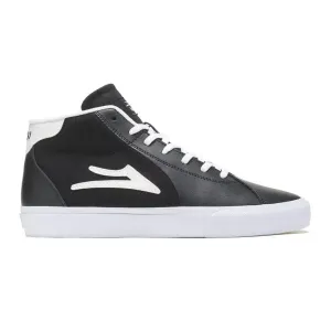 Lakai Flaco 2 Mid Skate Shoe - Black / White Leather