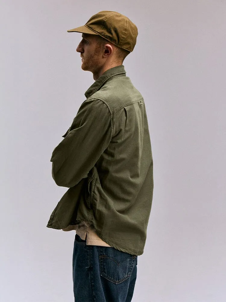 LONG SLEEVE MULTI POCKET SHIRT (OG-107 GREEN)