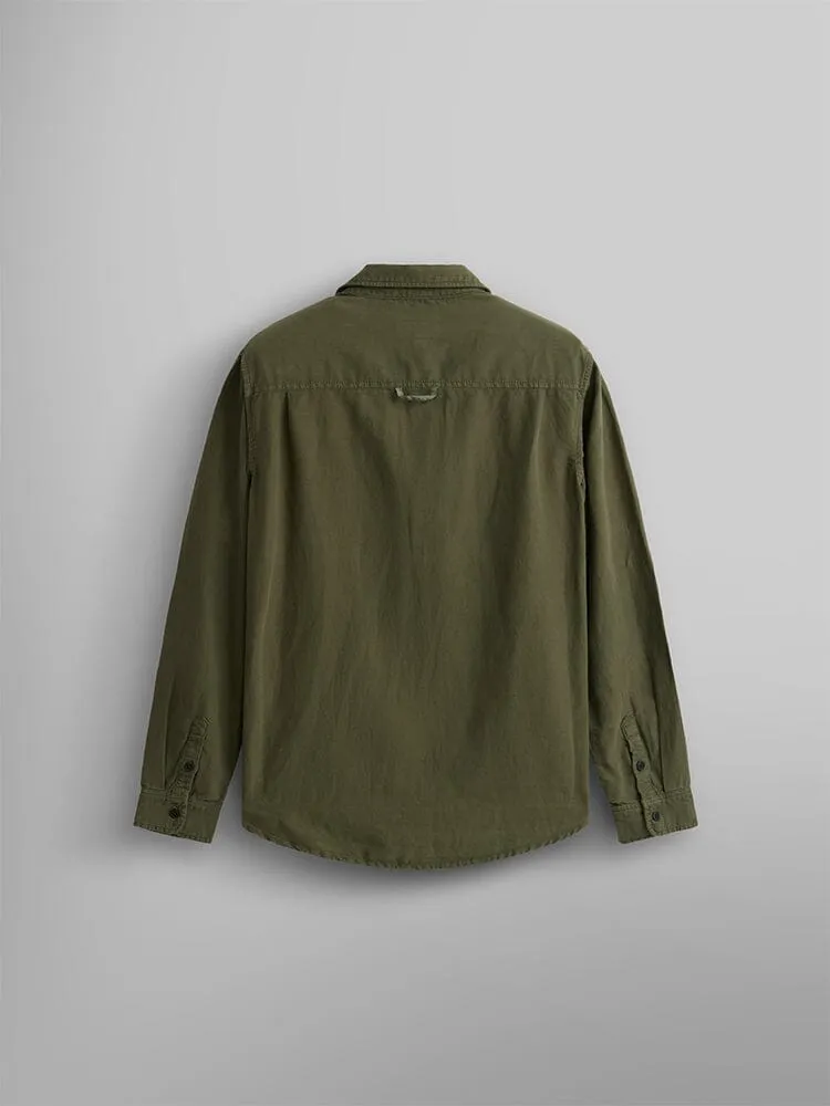 LONG SLEEVE MULTI POCKET SHIRT (OG-107 GREEN)