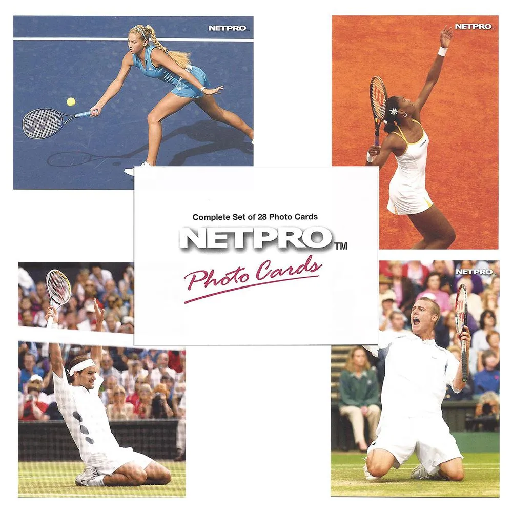 NETPRO Photo Edition Tennis Collector Card Set