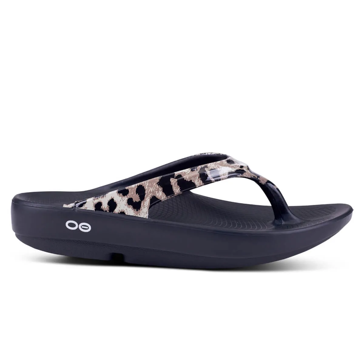 OOFOS OOlala Women's Recovery Sandal | Cheetah Ltd edition