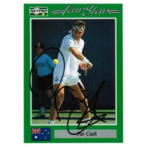 Pat Cash Hand Signed  Men`s Card