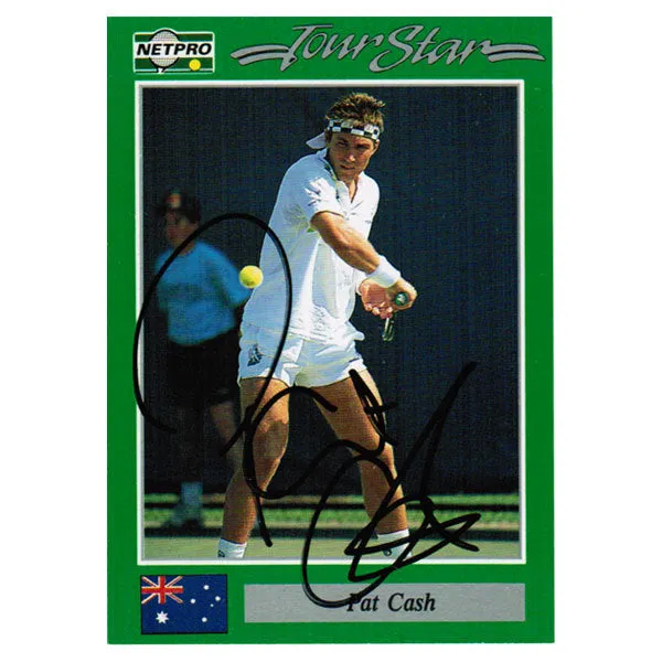 Pat Cash Hand Signed  Men`s Card