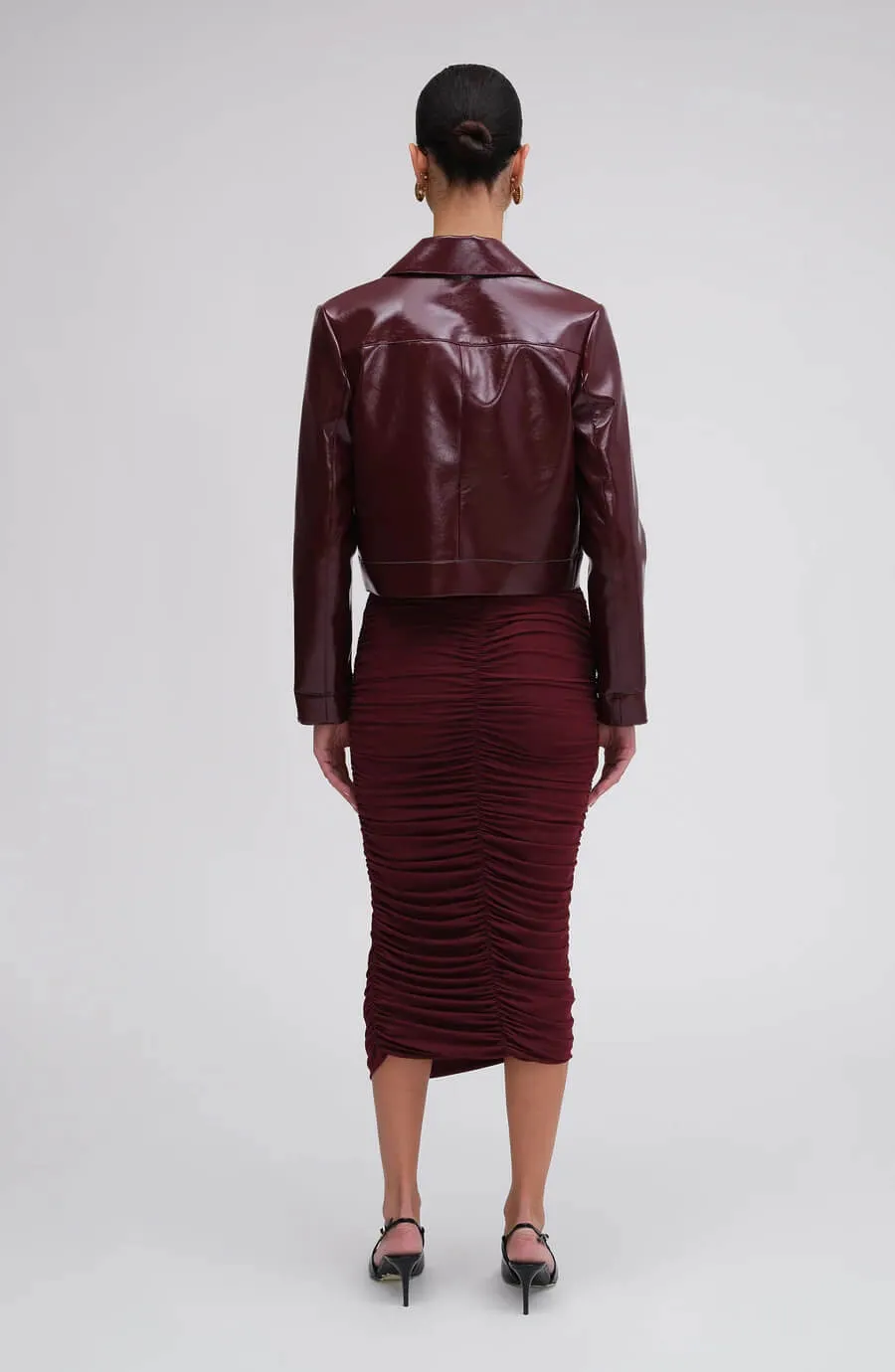 Ronny Kobo Linde Jacket in Oxblood