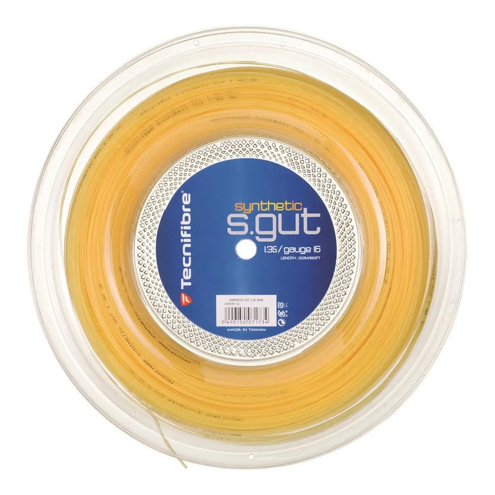 Synthetic Gut Tennis String Reel Gold