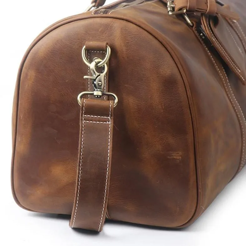 The Dagny Weekender | Large Leather Duffle Bag