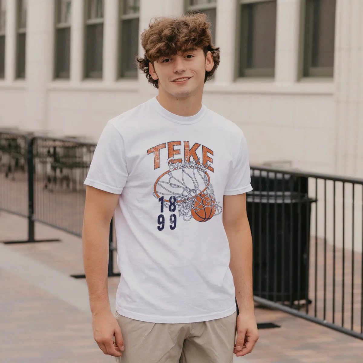 TKE Comfort Colors Retro Basketball Short Sleeve Tee