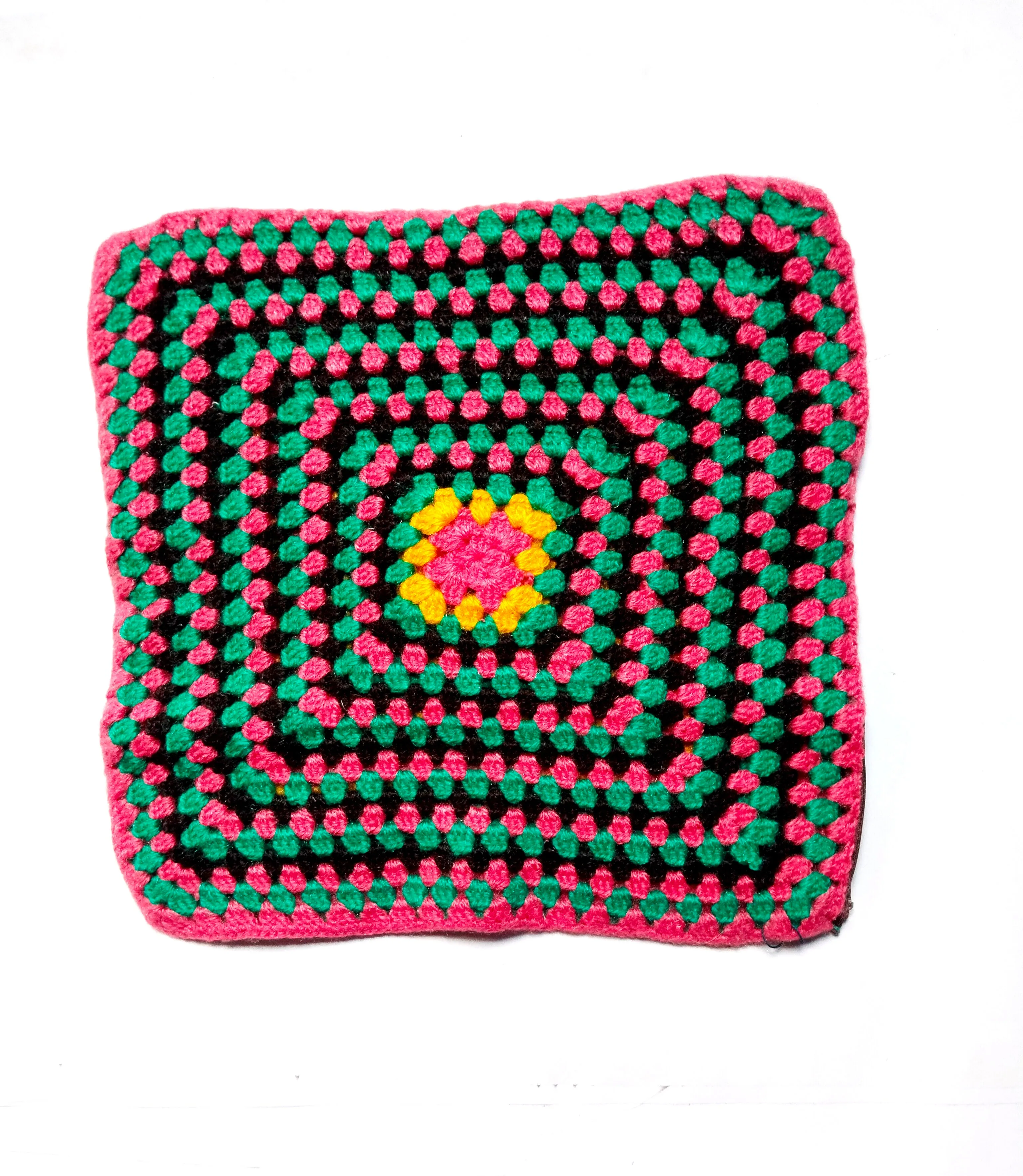 Unique and Beautiful Woollen Multicolour Handmade Home Decor Pillow Cover