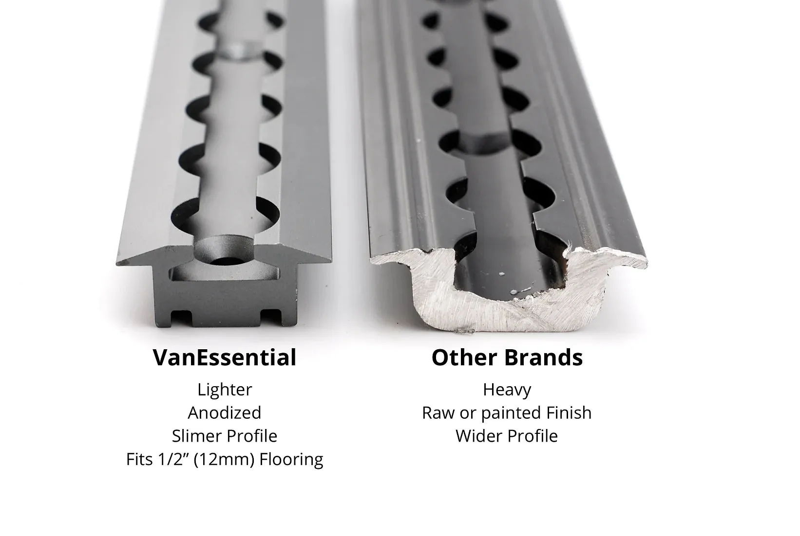 VanEssential Recessed Deep Venture Track - 2 Pack