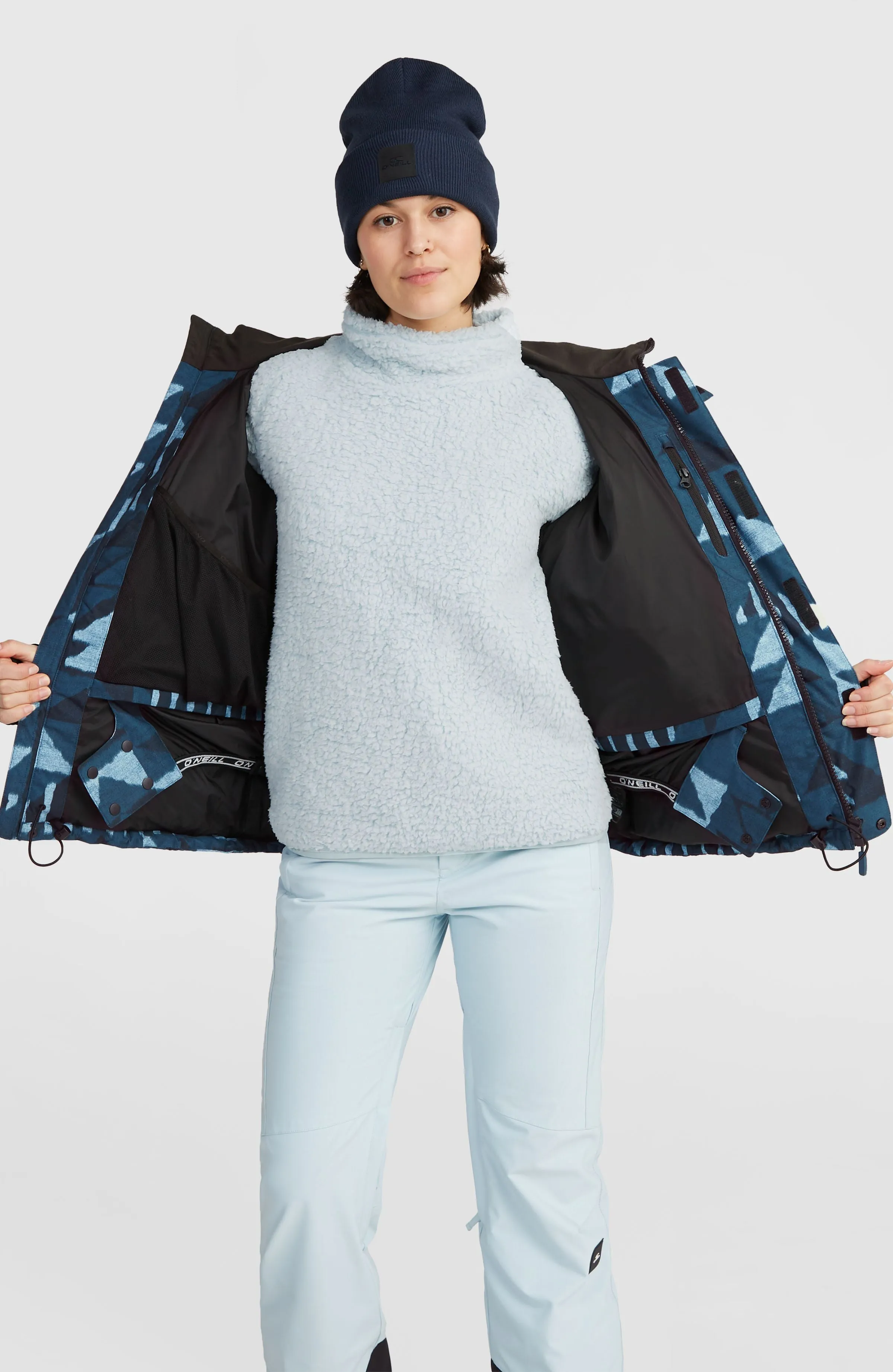 Z.E.N. Puffer Hybrid Snow Jacket | Blue Triangle Ikat